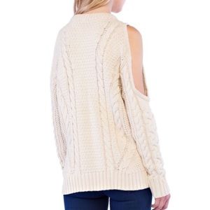 Endless Rose Open Shoulder Fisherman Sweater
